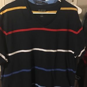 Multi colored striped casual shirt